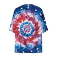 thumbnail image 4 of UVEASISHA Fourth of July Cardigan for Women 3/4 Sleeve Lightweight Cardigans USA Stars and Stripes Print Kimono Jackets Independence Day Beach Coverups Multicolor L, 4 of 4