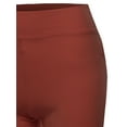 thumbnail image 4 of A2Y Women's Basic Solid Premium Cotton High Rise Bike Shorts Dark Rust S, 4 of 6