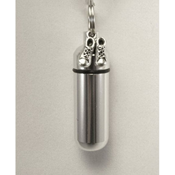 BABY SHOES Child/Infant CREMATION URN Keepsake with ENGRAVED HEART - Includes Velvet Pouch & Fill Kit