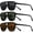 3pack-black+green+brown, variant on Polarized Retro Aviator Sunglasses for Men Women Classic Driving Running  Square Aviators Sun Glasses