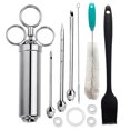 thumbnail image 1 of Ergonomic Meat Injector Syringe with 3 Marinade Injector Needles for BBQ Grill Smoker,Healthy Kitchen/BBQ Tool, 1 of 9