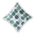thumbnail image 2 of Green Simple Stone Pattern Throw Pillow Covers 16x16 Inch 2 Packs Decorative Square for Living Room Couch Bed Sofa, 2 of 6