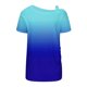 thumbnail image 5 of Fiudx Ofertas Flash Del Día Blusa con Botones de Manga Corta Halter con Hombros Descubiertos y Estampado para Mujer, 5 of 5