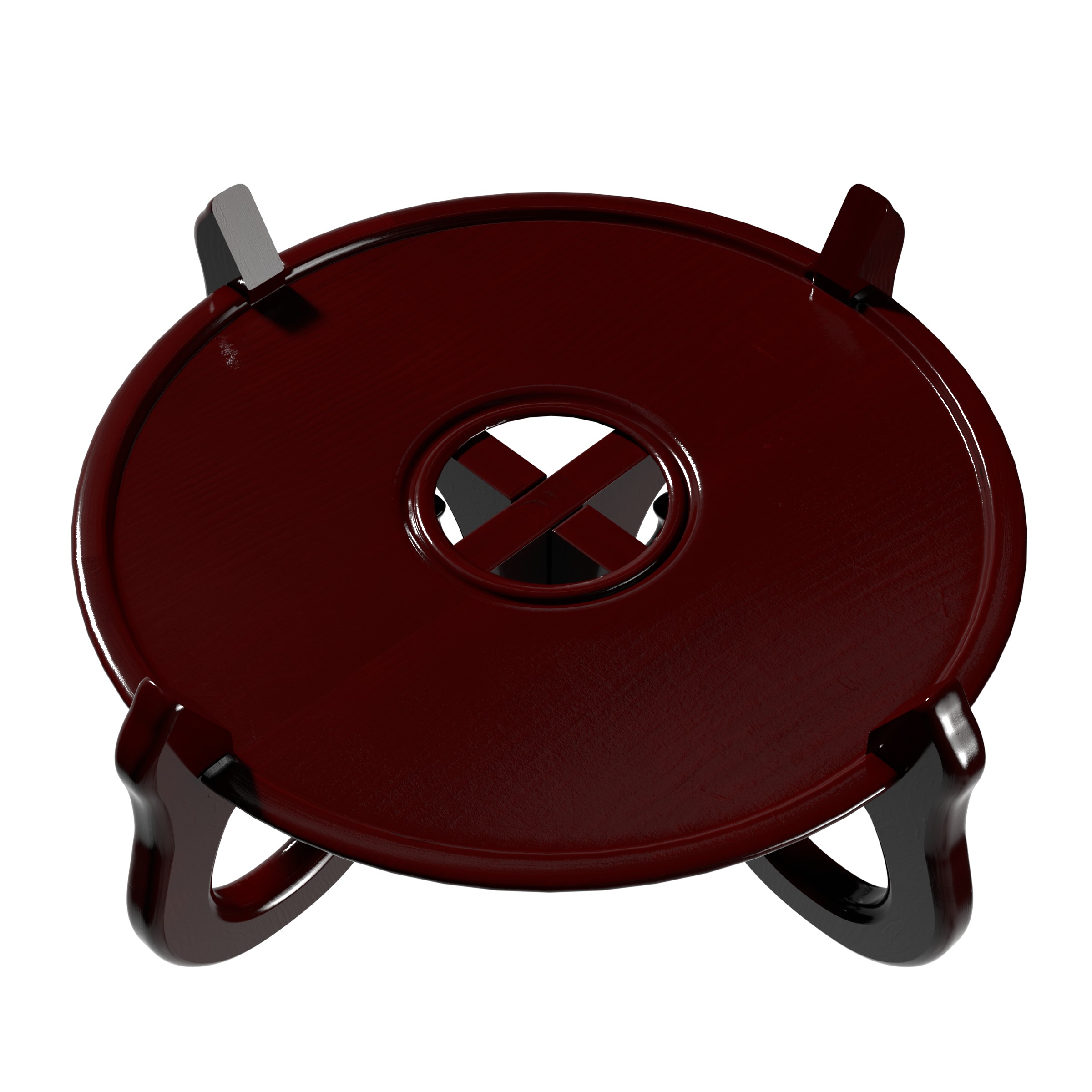 Red Lantern Fishbowl Cross Stand - Size 15.5 in. Base Diameter