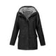 thumbnail image 5 of Chaqueta deportiva con capucha con capucha a rayas con cordón interior Color sólido bolsillo ch Irfora Abrigo, 5 of 5