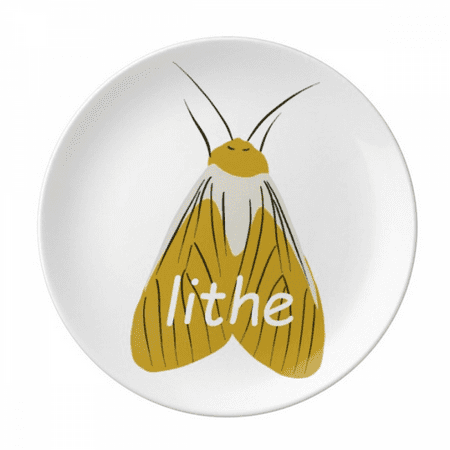 

Lithe Moth Phengophil Winged Insect Plate Decorative Porcelain Salver Tableware Dinner Dish