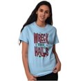 thumbnail image 4 of Funny Christmas Wreck The Halls Men's Graphic T Shirt Tees Brisco Brands S, 4 of 6