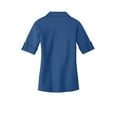 thumbnail image 6 of Port Authority Ladies Oxford Pique Double Pocket Polo-M (Marina Blue/ True Navy), 6 of 6