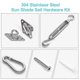 thumbnail image 2 of M6 Shade Sail Fixing Kit, Stainless Steel Sun Shade Sail Fixing Kit for Triangle and Square, Rectangle, Sun Shade Sail Fixing Accessories, 2 of 5