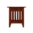 thumbnail image 3 of AFI Table d'Appoint en Bois Massif avec Chargeur USB Ensemble de 2 Noyer, 3 of 10