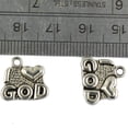 thumbnail image 3 of 50pcs De Tibet De La Vendimia Amo A Los Encantos Del Corazón De La Joyería Del Dios Perfecl Color Plata Tibet, 3 of 3