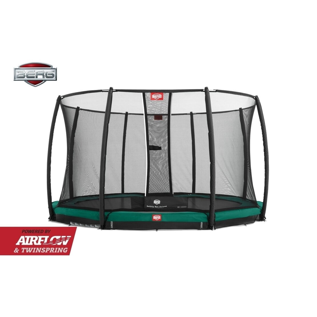 Berg In Ground Champion 14 foot Trampoline and Safety Net Deluxe