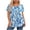 Z7-Light Blue-plus size tops for women, variant on Yourumao Plus Size Tops for Women Short Sleeve Gradient T Shirts with Pleated Front Crewneck Loose Casual Blouses for Summer Daily Wear