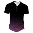 thumbnail image 3 of Camisas de Manga Larga para Hombres, Botón de Impresión Casual Camisa de Cuello Redondo Hecha de Poliéster Ligero para Todo el Uso de Temporada, Camisas de Manga Corta para Hombre, 3 of 5