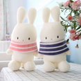 thumbnail image 1 of 2022 New Bobo Small White Rabbit Plush Toy / Cute Cartoon Bunny Doll with Scarf / Children Birthday Gift / Home Decoration zhangyuxiang LED, 1 of 2