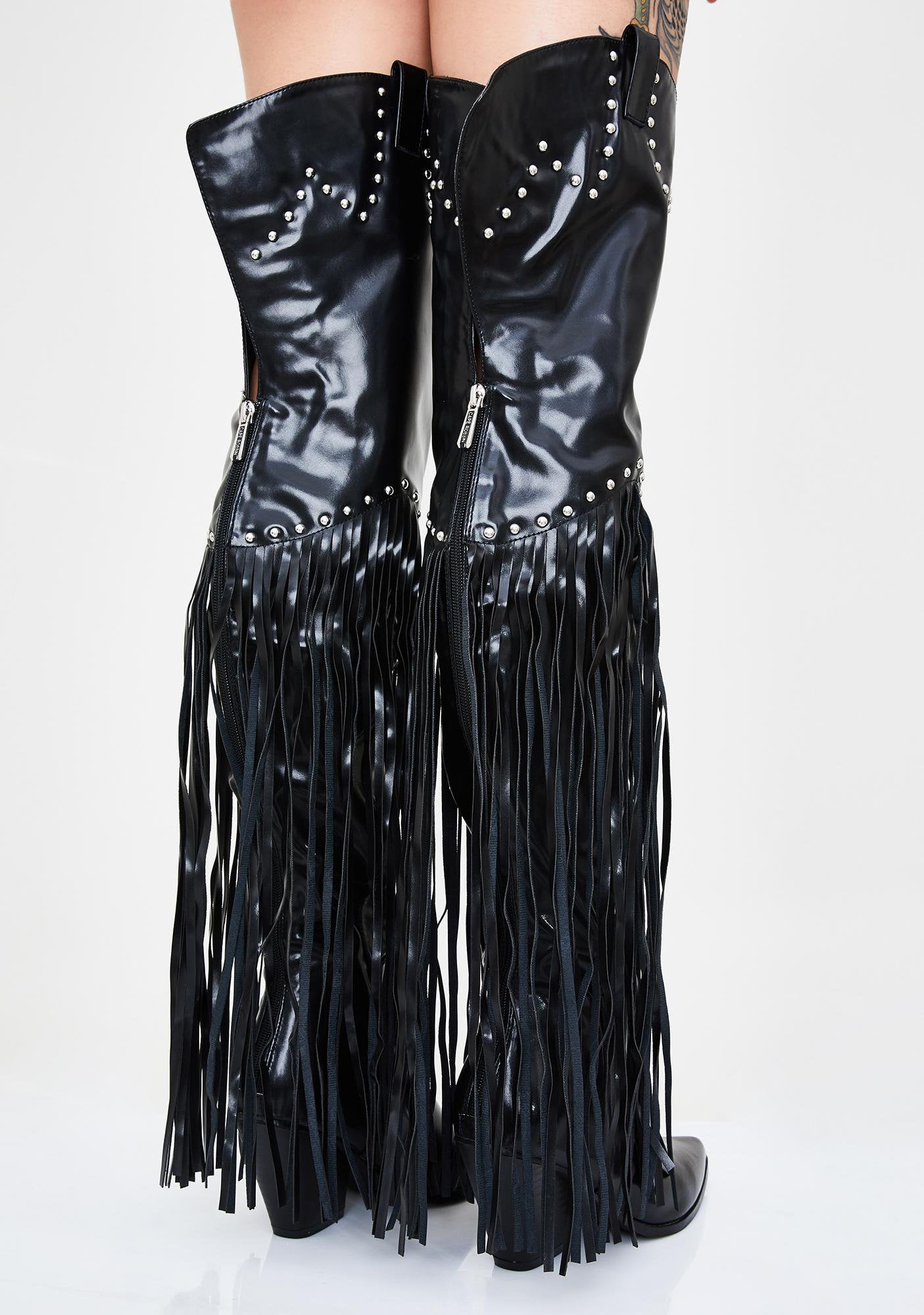 cape robbin thigh high cowboy boots