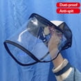 thumbnail image 2 of 2 In 1 Removable Anti-spitting Splash Protective Hat Anti Sunlight  Outdoor Fisherman HatWindproof Dust-proof Mask Face Cover Cap  Unisex, 2 of 6