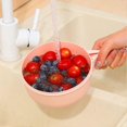 thumbnail image 2 of Multipurpose Fruit & Vegetables Strainer Bowl with Lid Kitchen Drain Basket for Washing Berries Salad, 2 of 5