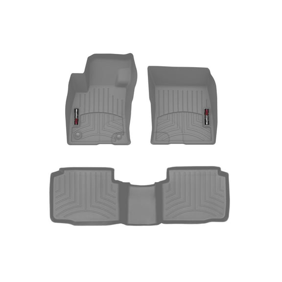 WeatherTech Custom Fit FloorLiners compatible with 2021-2021 Ford Escape - 1st & 2nd Row, Grey