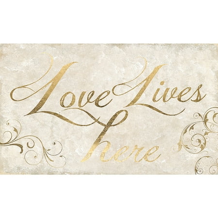 love lives here gold