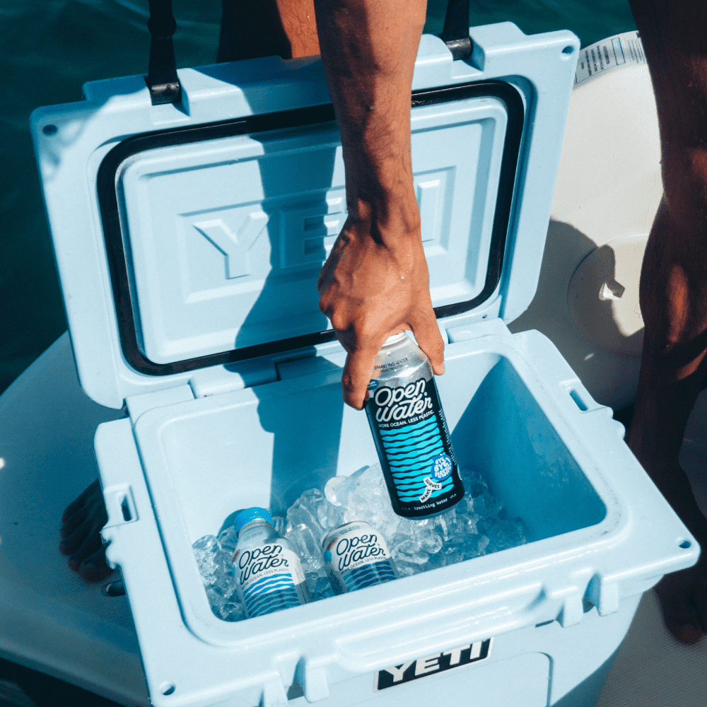 Open Water | Sparkling Bottled Water with Electrolytes in 16-oz Aluminum Bottles (3 Cases, 36 bottles TOTAL) | BPA-Free and Eco Friendly
