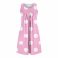 thumbnail image 7 of HAiming Women's Printed Nightgowns with Pocket Sleeveless Sleepwear Pleated Front Nightshirt Round Neck Nightdress, 7 of 7
