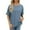Gray, variant on WREESH Oversized Solid Color Women's T-Shirts Short Sleeve Crew Neck Fashion Tops Green