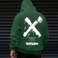 thumbnail image 4 of EchfiProm Hoodies for Men Tranning Graphic Sweatshirt Green Winter Mens Tops Pullover S, 4 of 7