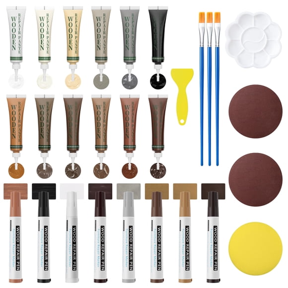 Kit de reparación de madera Oriflame con 12 masillas y 8 marcadores