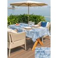 thumbnail image 5 of Outdoor Tablecloth with Umbrella Hole for Patio/Picnic/Party/Camping, Blue Coastal Waterproof Table Cloth Rectangle Table Cover Washable, Nautical Coral Starfish Shell Seahorse Ocean (54"x 80"), 5 of 8