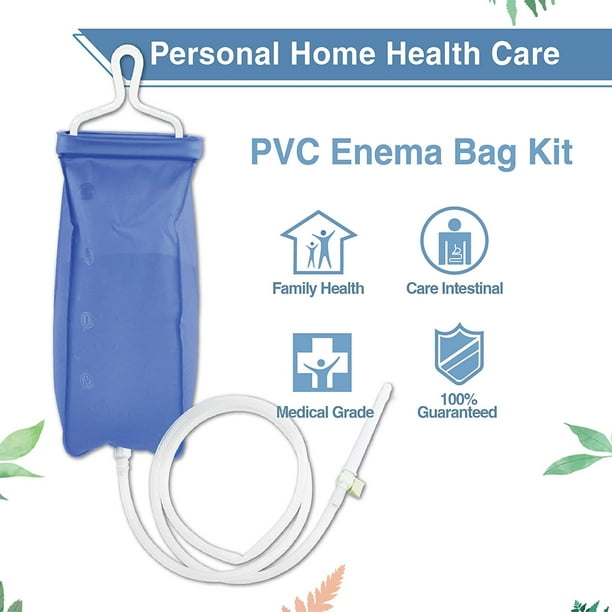 Kit de bolsa de enema Kit de bolsa de enema de café para el hogar para limpieza de colon Bolsa de enema portátil para manguera de limpieza de colon