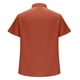 thumbnail image 4 of Playera Elvqul de Caballero de Color Sólido Marrón Economicas Manga Corta Botones Solapa, 4 of 5