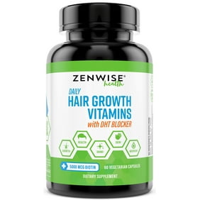 Zenwise Health Hair Growth Vitamins Supplement 5000 Mcg Biotin