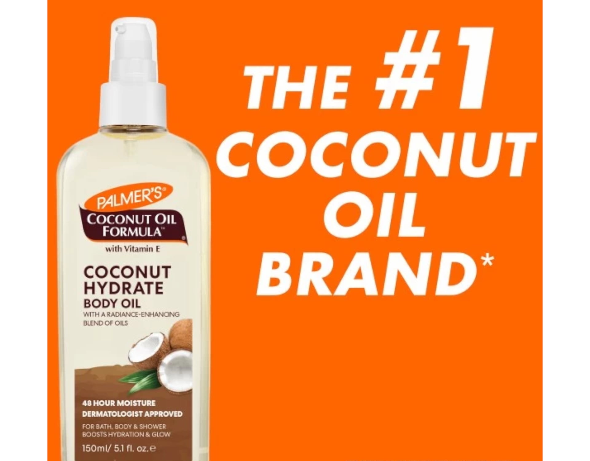4 Pack Palmer's Coconut Oil Formula with Vitamin E Coconut Body Oil 5.1 Oz Each