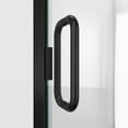 thumbnail image 3 of Alliance Swing 30 - 31 in. W x 72 5/8 in. H Semi-Frameless Swing Shower Door in Matte Black and Clear Glass, 3 of 5