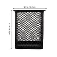 thumbnail image 2 of 3pcs Pen Pot Cuboid Iron Mesh Pencil Holder Desktop Pencil Container for Office, 2 of 7
