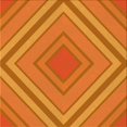 thumbnail image 1 of Ahgly Company Tapis de Zone Carré Lavable en Machine Orange Rouge Orange, 4 Pieds Carré, 1 of 7