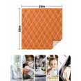 thumbnail image 4 of Orange Stripes Cloth Napkins Set of 8 Reusable Dinner Napkins, Simple Geometric Modern Monochrome Cocktail Napkin Washable Table Napkins for Wedding/Holiday Party/Baby Shower 20"x20", 4 of 7
