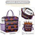thumbnail image 5 of Halloween Purple and Black Striped Pumpkins Womens Lunch Box for Work,Insulated Large Lunch Bag for Tween and Teen,Loncheras Para Mujer,Leakproof Adult Lunch Bag for Work,Beach,Travel,Picnic,Camping, 5 of 7