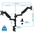 thumbnail image 4 of Mount-It! Dual Monitor Desk Mount | Fits 17-32 Inch Screens, 4 of 11