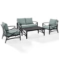thumbnail image 1 of Afuera Living 4-Piece Metal/Fabric Sofa Set in Mist Green/Oil Rubbed Bronze, 1 of 11