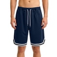 thumbnail image 2 of JoveMarine Men's Basketball Shorts with Drawstring, Casual Sports Shorts for Gym, Running and Daily Wear, Lightweight Quick-Dry Navy 3XL, 2 of 6