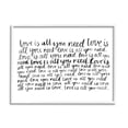 thumbnail image 4 of Stupell Industries Love All You Need Romantic Calligraphy Casual Cursive Graphic Art White Framed Art Print Wall Art, Design by Grace Popp, 4 of 5