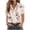 Khaki#4, variant on Tnhcen Women's Summer Button Down Shirt, Casual Loose Fit Short Sleeve Printed Blouse, Stretchy 4-Way Stretch Top Basic Tee for Women S-2XL
