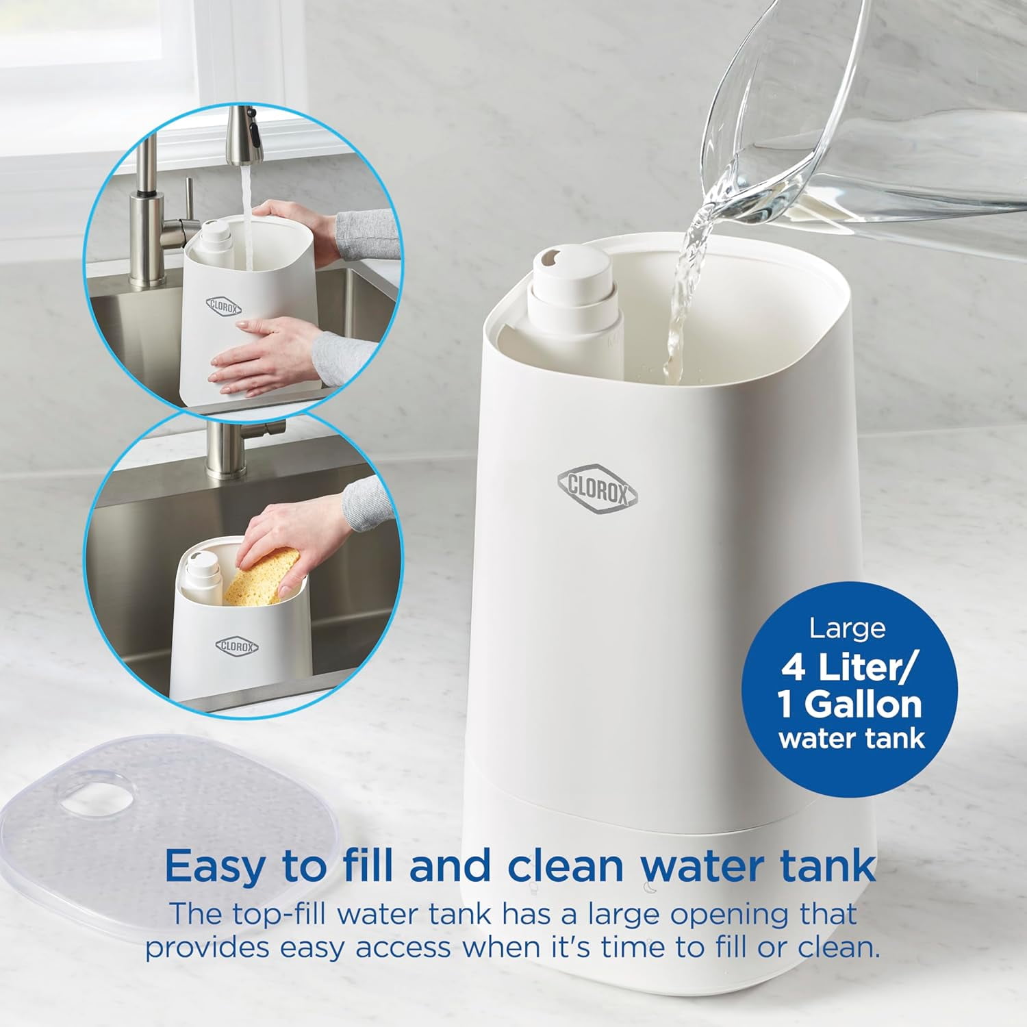 Humidifier for Bedroom with LED Light, 4L , Quiet Cool Mist for to 475 Sq Ft