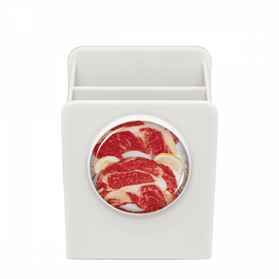 Steak Raw Meat Food Texture Desk Pencil Holder Cup Pen Organizer