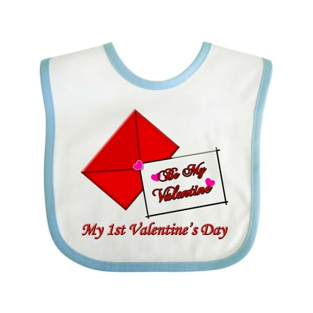

Inktastic My 1st Valentine s Day Gift Baby Boy or Baby Girl Bib