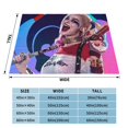 thumbnail image 3 of Harley Quinn Joker Cartoon Flannel Blanket Ultra-Soft Micro Fleece Throw Blanket For Bed Sofa Couch Car Office Unisex Adult Fuzzy Bed Blanket Cozy Kids Throw Blanket 80"x60", 3 of 7