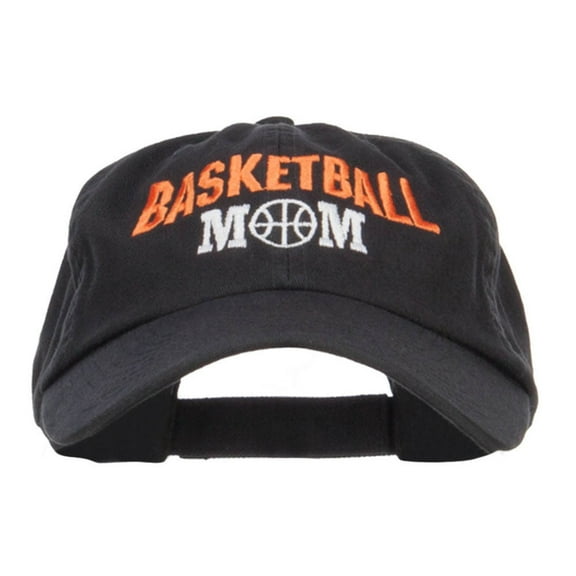 Basketball Mom Embroidered Low Profile Cap - Black OSFM