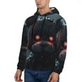 thumbnail image 4 of Saiise Five Nights At Freddy'S Men's Graphic Print Long Sleeve Drawstring Hoodie Pullover Sweatshirt-X-Large, 4 of 6